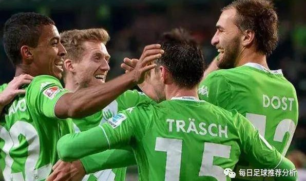  沃尔夫斯堡菲利普头球破门德甲高空优势明显